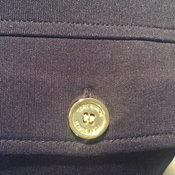 Tory Burch Julianne 100% Silk Button Down Navy Blue Dress - Small (without sash) - Picture 8 of 16